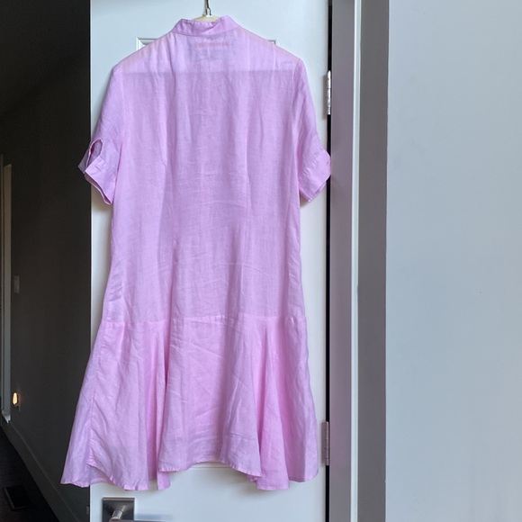 Anne Fontaine baby pink button down linen dress.40FR/US 8. Very pretty - Picture 3 of 4
